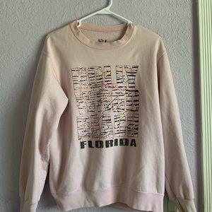 Pink "Hollywood Florida" Oversized Sweatshirt